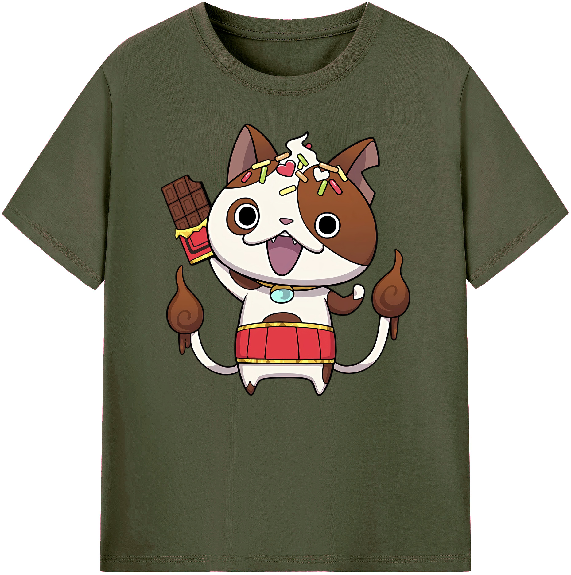 （画像用） 妖怪ウォッチ Yo-kai Watch 綿100％ メンズ半袖Tシャツ｜肌触りやわらか＆通気性